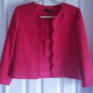 Ann Taylor Scalloped Open-Front Jacket / Blazer